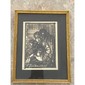 Joachim Probst *Original* Abstract - INK on Paper - 1959  Deposition